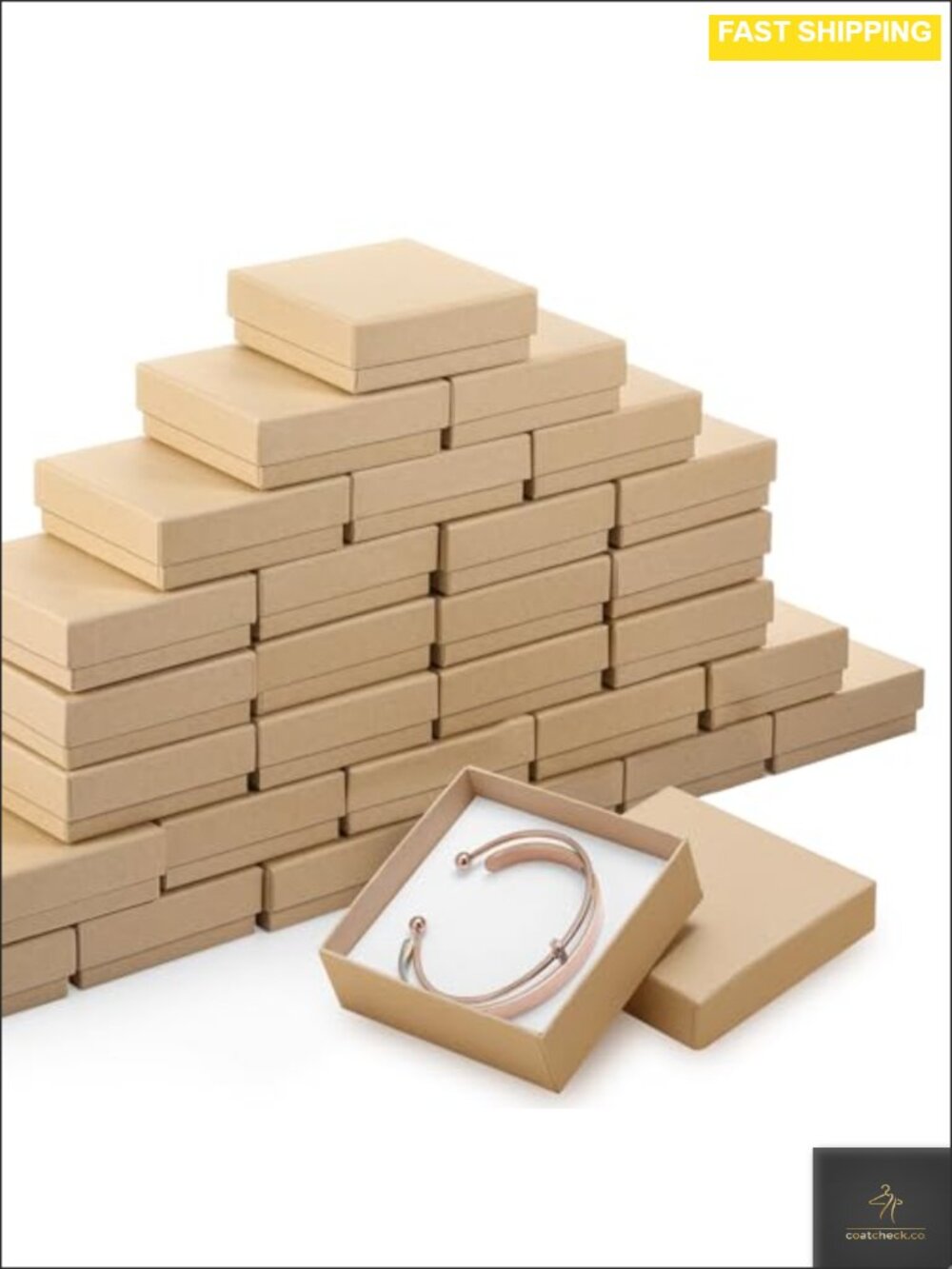 60 Pcs Cardboard Jewelry Gift Boxes 3.5x3.5x1 Inch Small Box for Earrings